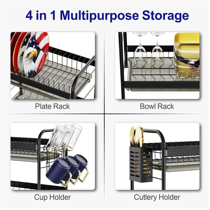 Swedecor 2 Tier Dish Rack